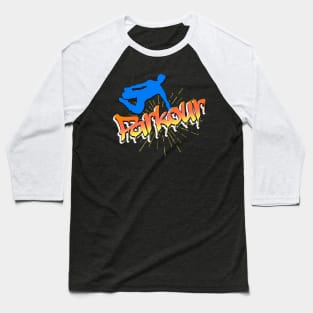 Parkours Graffiti Street Freerunning Baseball T-Shirt